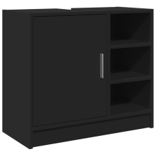 vidaXL fekete szerelt fa mosdószekrény 63 x 29 x 55 cm (848130) fürdőszoba bútor