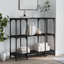 vidaXL fekete szerelt fa tálalóasztal 102 x 35 x 90 cm bútor