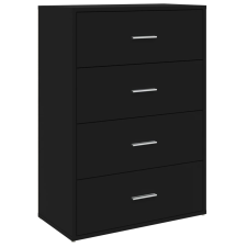 vidaXL fekete szerelt fa tálalóasztal 60 x 31 x 84 cm (840500) bútor
