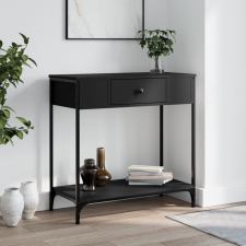 vidaXL Fekete szerelt fa tálalóasztal 75 x 34,5 x 75 cm bútor