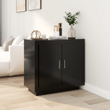 vidaXL fekete szerelt fa tálalóasztal 80 x 40 x 75 cm bútor