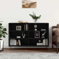 vidaXL fekete szerelt fa tálalószekrény 103,5 x 35 x 70 cm bútor