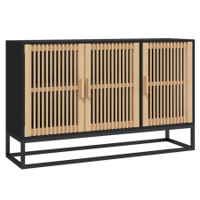vidaXL fekete szerelt fa tálalószekrény 105 x 30 x 65 cm (352122) bútor