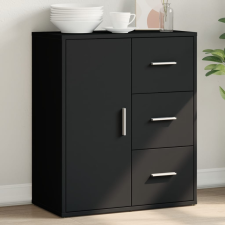 vidaXL fekete szerelt fa tálalószekrény 60 x 31 x 70 cm bútor