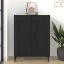 vidaXL fekete szerelt fa tálalószekrény 69,5 x 34 x 90 cm bútor