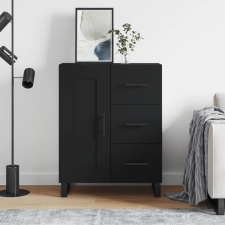 vidaXL fekete szerelt fa tálalószekrény 69,5 x 34 x 90 cm bútor
