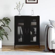 vidaXL fekete szerelt fa tálalószekrény 69,5 x 34 x 90 cm bútor