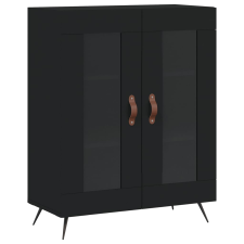 vidaXL fekete szerelt fa tálalószekrény 69,5 x 34 x 90 cm (827757) bútor