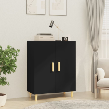 vidaXL fekete szerelt fa tálalószekrény 70 x 34 x 90 cm bútor