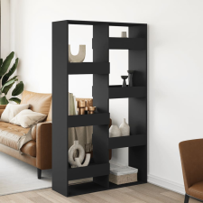 vidaXL fekete szerelt fa térelválasztó 100 x 33 x 175 cm bútor