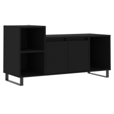 vidaXL fekete szerelt fa TV-szekrény 100x35x55 cm (831325) bútor