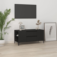 vidaXL fekete szerelt fa TV-szekrény 102x44,5x50 cm bútor