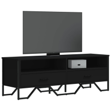 vidaXL fekete szerelt fa TV-szekrény 122 x 34 x 41 cm bútor