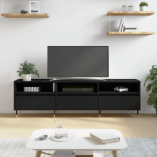 vidaXL fekete szerelt fa TV-szekrény 150 x 30 x 44,5 cm bútor