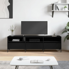 vidaXL fekete szerelt fa TV-szekrény 150 x 30 x 44,5 cm bútor