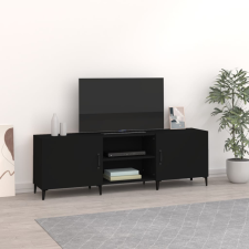 vidaXL fekete szerelt fa TV-szekrény 150 x 30 x 50 cm bútor