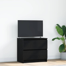 vidaXL fekete szerelt fa TV-szekrény 60x35x54 cm bútor