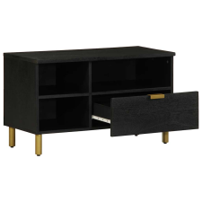 vidaXL fekete szerelt fa TV-szekrény 80 x 33 x 46 cm (4017665) bútor