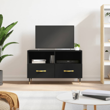 vidaXL fekete szerelt fa TV-szekrény 80 x 36 x 50 cm bútor