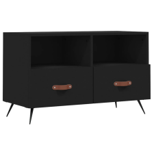 vidaXL fekete szerelt fa TV-szekrény 80 x 36 x 50 cm (828941) bútor