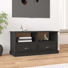 vidaXL fekete szerelt fa TV-szekrény 93x35,5x45 cm bútor