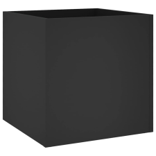 vidaXL fekete szerelt fa virágtartó 40 x 40 x 40 cm (808793) kerti tárolás