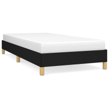 vidaXL fekete szövet ágykeret 100x200 cm (346796) ágy és ágykellék