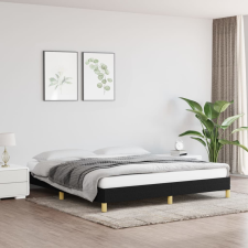 vidaXL fekete szövet ágykeret 180 x 200 cm ágy és ágykellék