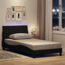 vidaXL fekete szövet ágykeret matrac nélkül 100x200 cm ágy és ágykellék