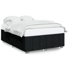 vidaXL fekete szövet ágykeret matrac nélkül 140x200 cm (3284841) ágy és ágykellék