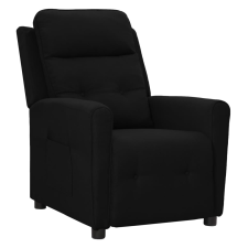 vidaXL fekete szövet dönthető fotel bútor