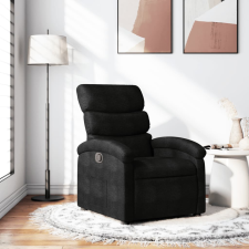 vidaXL fekete szövet dönthető fotel bútor