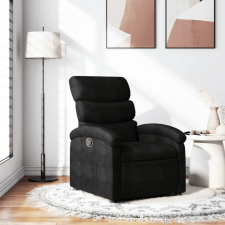 vidaXL Fekete szövet dönthető fotel bútor