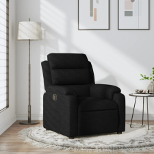 vidaXL fekete szövet dönthető fotel bútor