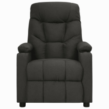 vidaXL fekete szövet dönthető fotel (348531) bútor