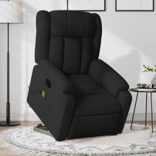 vidaXL fekete szövet dönthető masszázs- és állófotel masszázsfotel