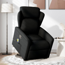 vidaXL fekete szövet dönthető masszázs- és állófotel (3303146) masszázsfotel