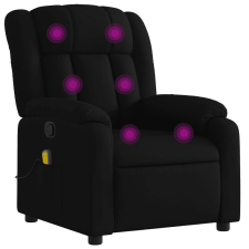 vidaXL fekete szövet dönthető masszázsfotel (373588) masszázsfotel