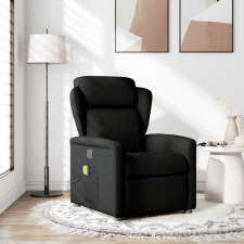 vidaXL fekete szövet dönthető masszázsfotel (4015588) masszázsfotel