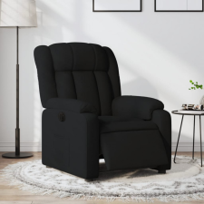  vidaXL fekete szövet elektromos dönthető fotel bútor