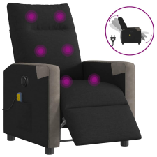 vidaXL fekete szövet elektromos dönthető masszázsfotel masszázsfotel