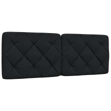vidaXL fekete szövet fejtámla párna 120 cm ágy és ágykellék