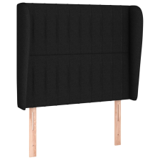 vidaXL fekete szövet fejtámla szárnyakkal 103 x 23 x 118/128 cm (3118186) ágy és ágykellék