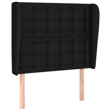 vidaXL fekete szövet fejtámla szárnyakkal 103 x 23 x 118/128 cm (3118382) ágy és ágykellék