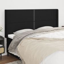 vidaXL fekete szövet fejtámla szárnyakkal 183x16x118/128 cm ágy és ágykellék