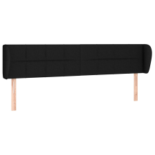 vidaXL fekete szövet fejtámla szárnyakkal 183x23x78/88 cm (3117160) ágy és ágykellék
