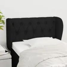 vidaXL fekete szövet fejtámla szárnyakkal 83x23x78/88 cm ágy és ágykellék