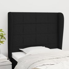 vidaXL fekete szövet fejtámla szárnyakkal 93 x 23 x 118/128 cm ágy és ágykellék