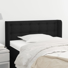 vidaXL fekete szövet fejtámla szárnyakkal 93x16x78/88 cm ágy és ágykellék