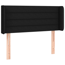 vidaXL fekete szövet fejtámla szárnyakkal 93x16x78/88 cm (3118892) ágy és ágykellék